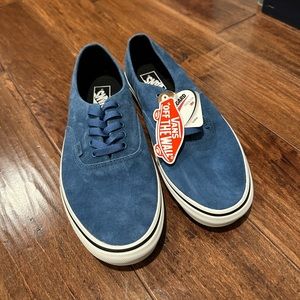 Leather blue men’s vans 10.5